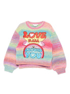 Maglione per bambina Stella McCartney Kids multicolore a righe - Rubino Kids