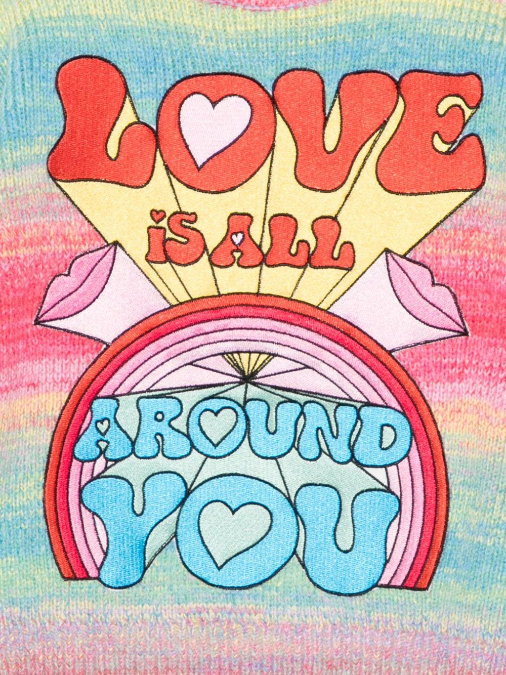 Maglione per bambina Stella McCartney Kids multicolore a righe - Rubino Kids