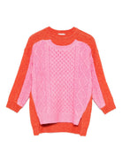 Maglione per bambina Stella McCartney Kids multicolore con design color - block - Rubino Kids
