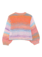 Maglione per bambina Stella McCartney Kids multicolore con maniche a palloncino - Rubino Kids