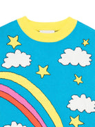 Maglione per bambina Stella McCartney Kids multicolore con motivo arcobaleno - Rubino Kids