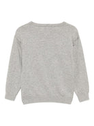 Maglione per bambini Moschino Kids grigio con logo - Rubino Kids