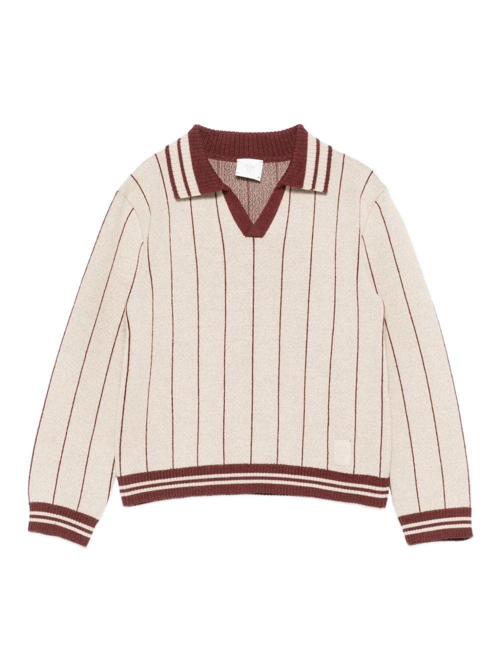 Maglione per bambino Eleventy Kids con dettagli a righe - Rubino Kids