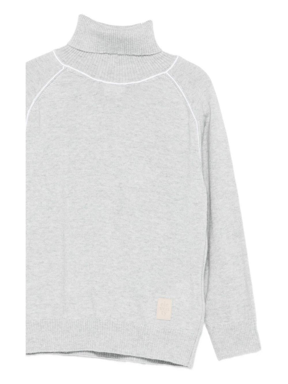 Maglione per bambino Eleventy Kids grigio con maniche raglan - Rubino Kids