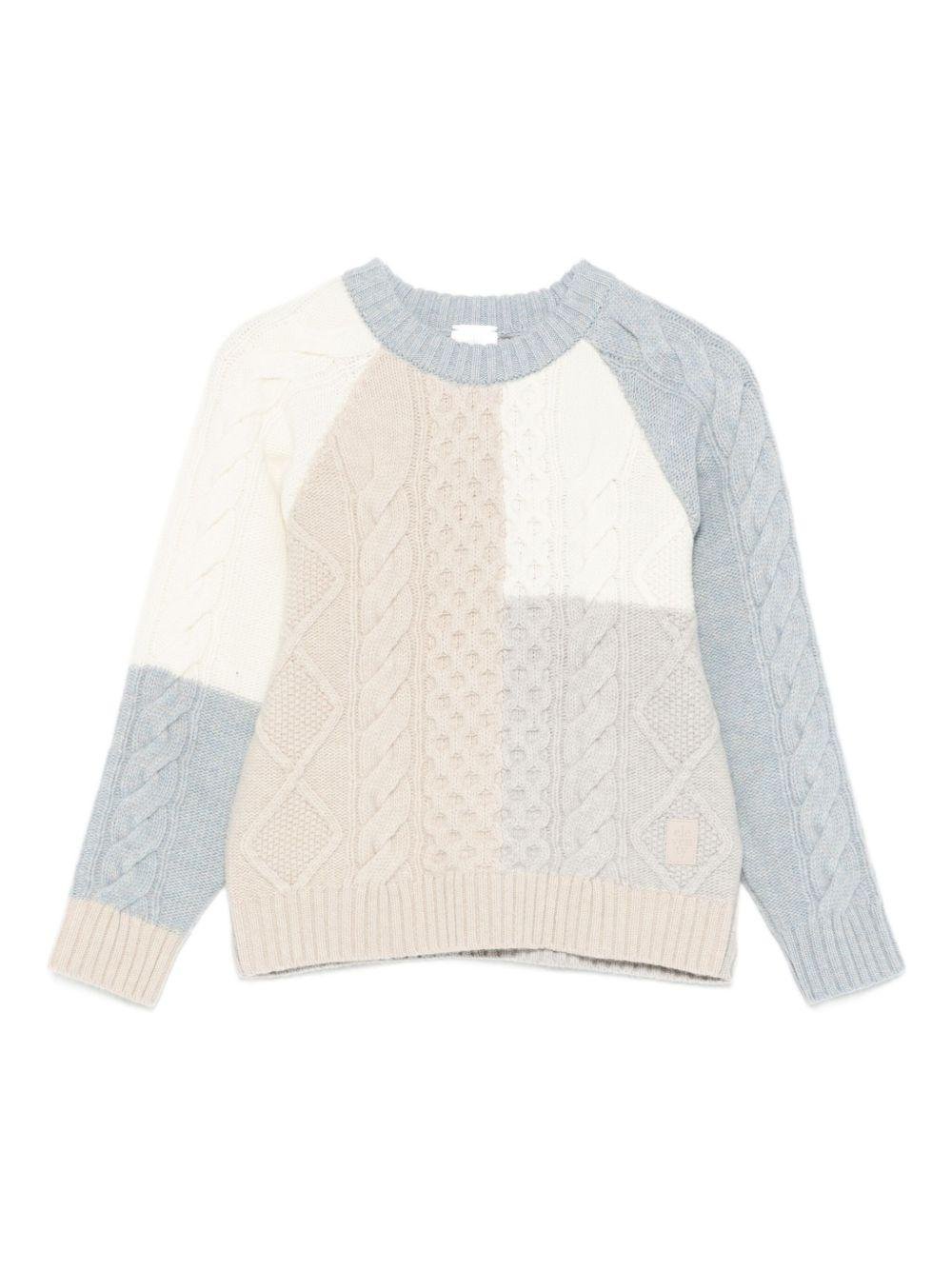 Maglione per bambino Eleventy Kids multicolore a girocollo - Rubino Kids