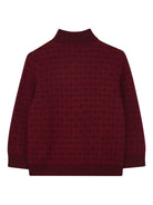Maglione per bambino Givenchy Kids rosso con motivo con monogramma all - over - Rubino Kids