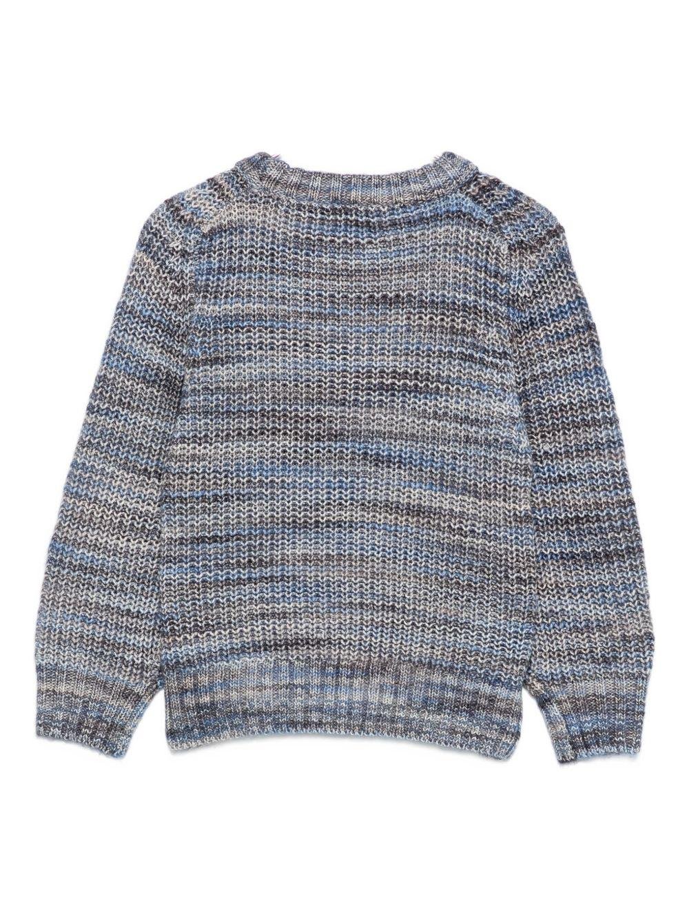 Maglione per bambino Molo grigio con motivo a strisce orizzontali - Rubino Kids