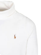 Maglione per bambino Polo Ralph Lauren Kids bianco con collo a lupetto - Rubino Kids