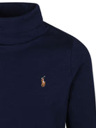 Maglione per bambino POLO RALPH LAUREN KIDS blu a collo alto - Rubino Kids