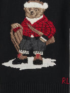 Maglione per bambino Polo Ralph Lauren Kids nero con ricamo Polo Bear - Rubino Kids