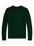 Maglione per bambino Polo Ralph Lauren Kids verde con motivo Polo Bear - Rubino Kids