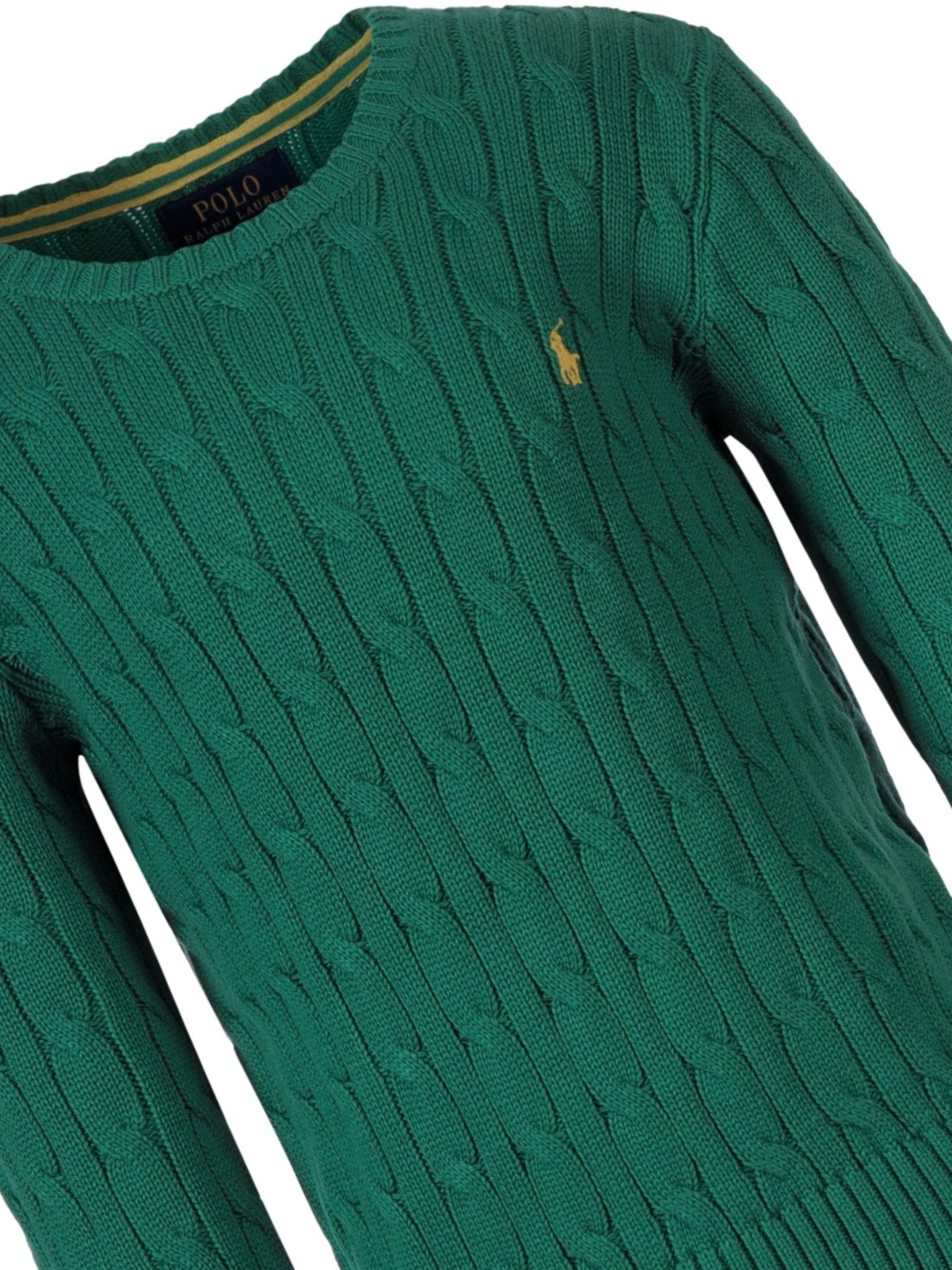 Maglione per bambino Polo Ralph Lauren Kids verde con ricamo Polo Pony sul davanti - Rubino Kids