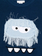Maglione per bambino Stella McCartney Kids blu con motivo Monster - Rubino Kids