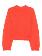 Maglione per donna ALYSI rosso con maniche a palloncino - Rubino Kids