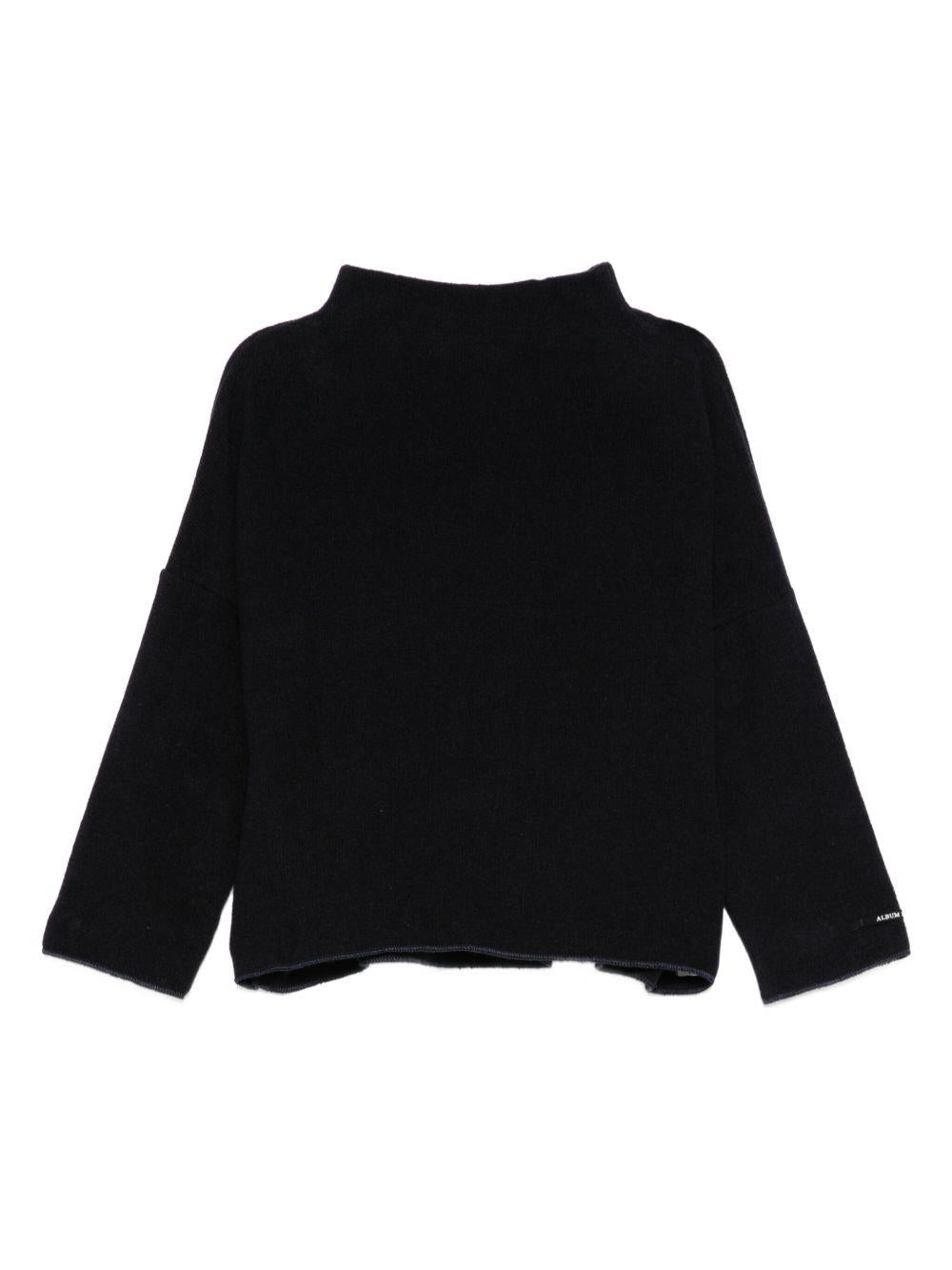 Maglione per neonata Album Di Famiglia Kids nero con maniche a 3/4 - Rubino Kids