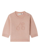 Maglione per neonata Bonpoint rosa con decorazione - Rubino Kids