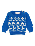 Maglione per neonato Bobo Choses blu con motivo animali da fattoria - Rubino Kids