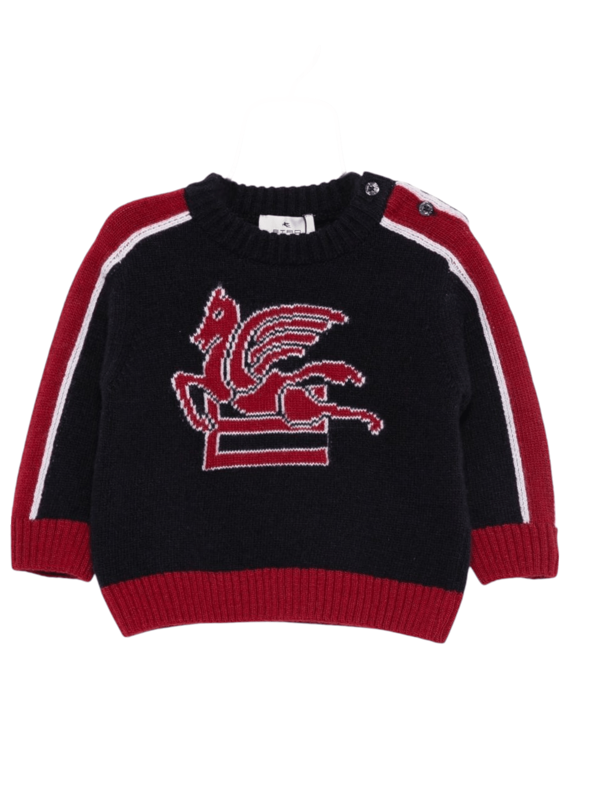 Maglione per neonato ETRO KIDS blu con motivo Pegaso - Rubino Kids