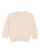 Maglione per neonato Fendi Kids beige con logo ricamato - Rubino Kids