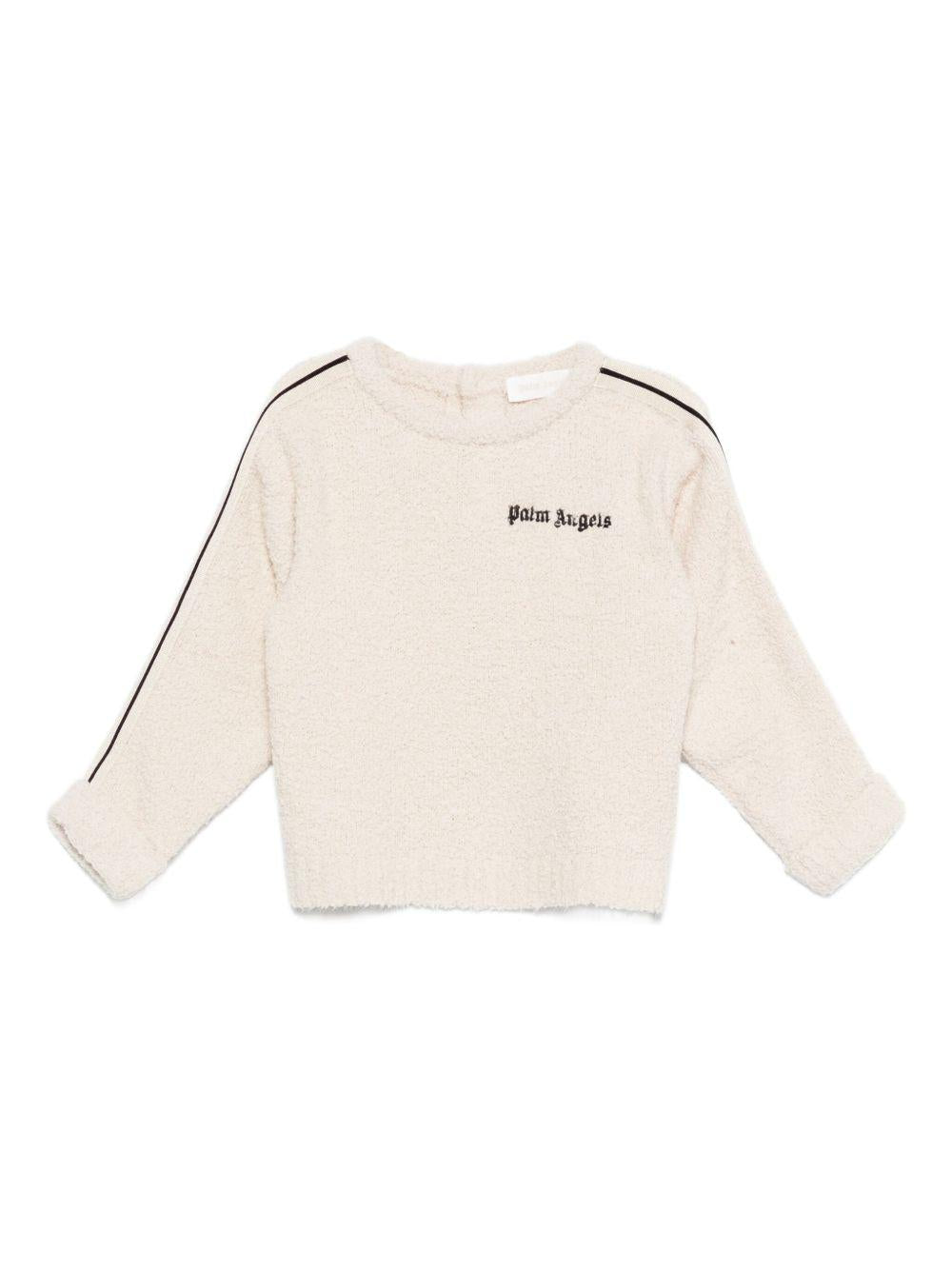 Maglione per neonato Palm Angels Kids beige girocollo - Rubino Kids