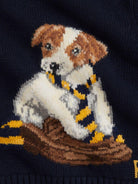 Maglione per neonato Polo Ralph Lauren Kids blu con motivo cane - Rubino Kids