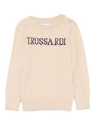 Maglione per neonato TRUSSARDI JUNIOR beige con intarsio - Rubino Kids