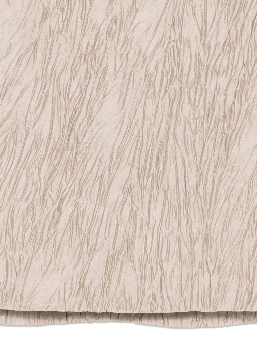 Minigonna per donna Alysi grigia con effetto texturizzato e chiusura con zip - Rubino Kids