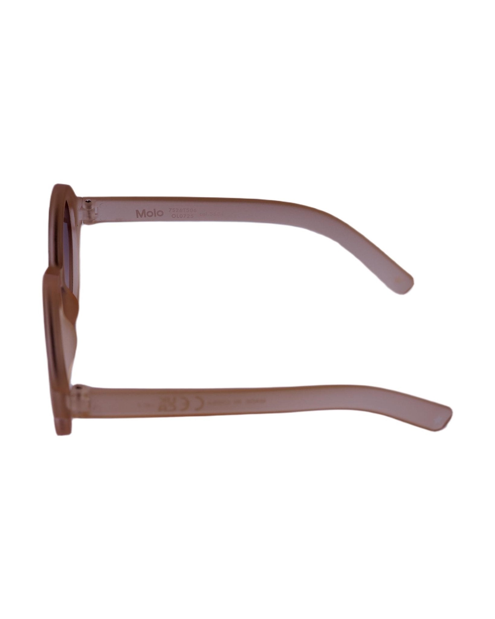 Occhiali da sole per bambina Molo arancioni con rifinitura satinata - Rubino Kids