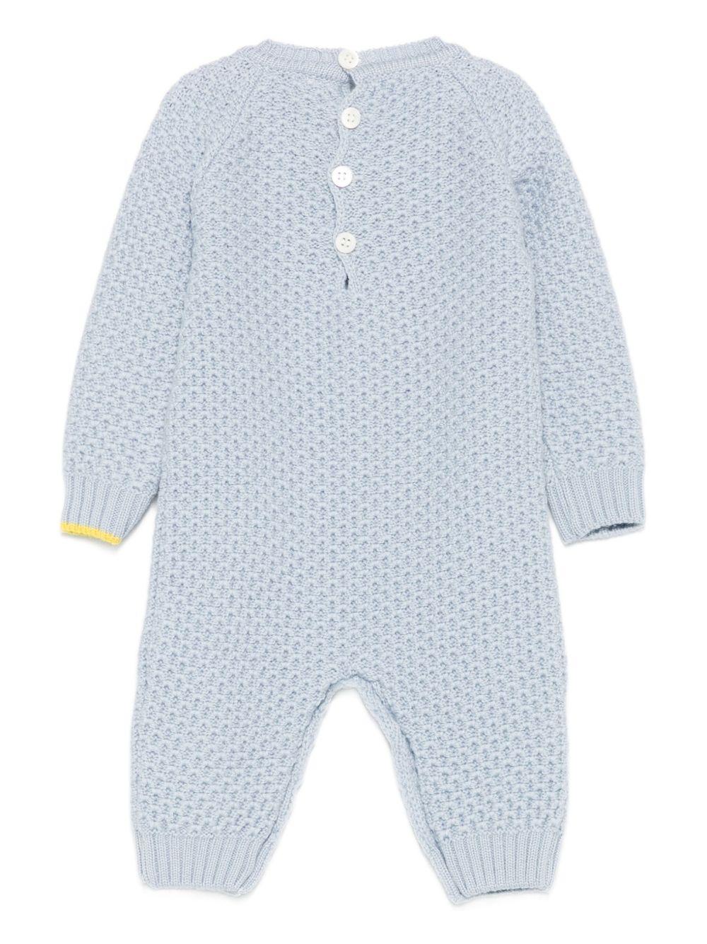 Pagliaccetto per neonato Gensami Kids azzurro di lana - Rubino Kids