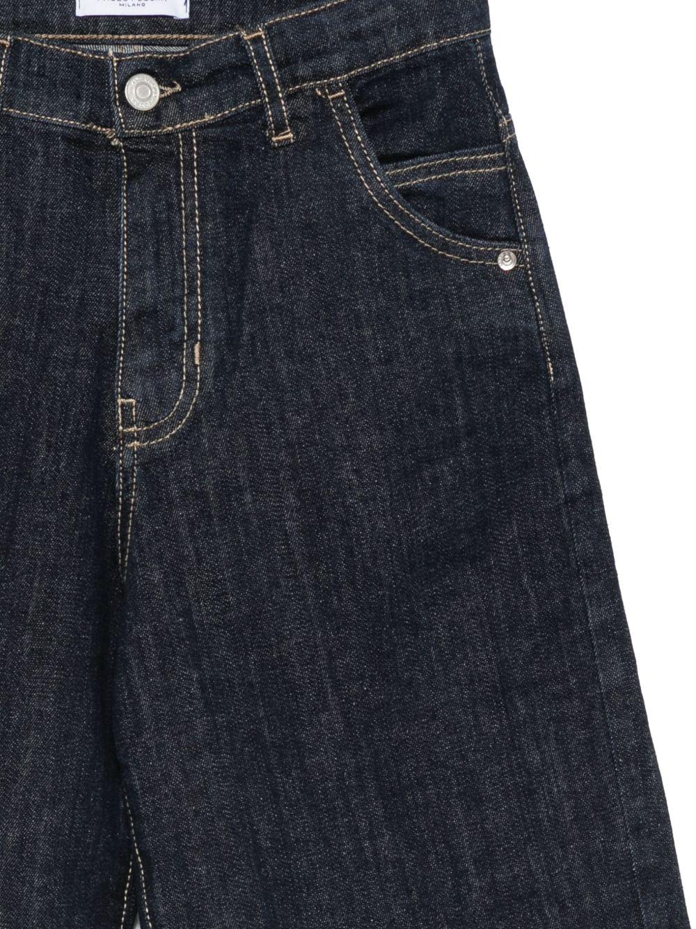 Pantaloncini di jeans per bambino Paolo Pecora Kids blu a cinque tasche - Rubino Kids