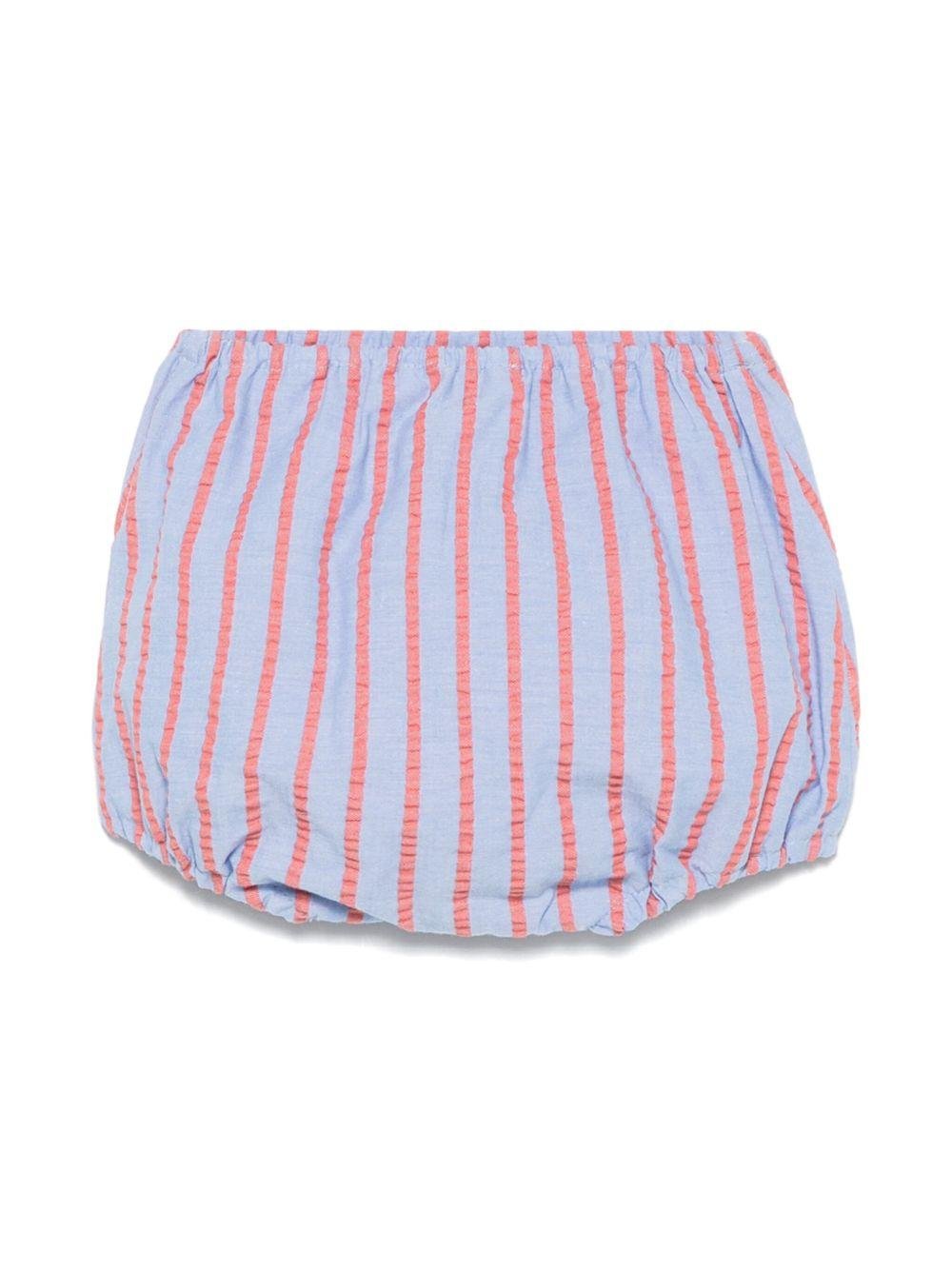 Pantaloncini per neonata Mariella Ferrari azzurro a righe - Rubino Kids