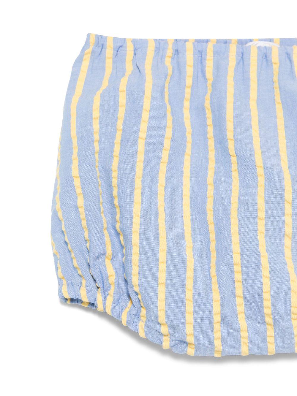 Pantaloncini per neonata Mariella Ferrari azzurro a righe - Rubino Kids