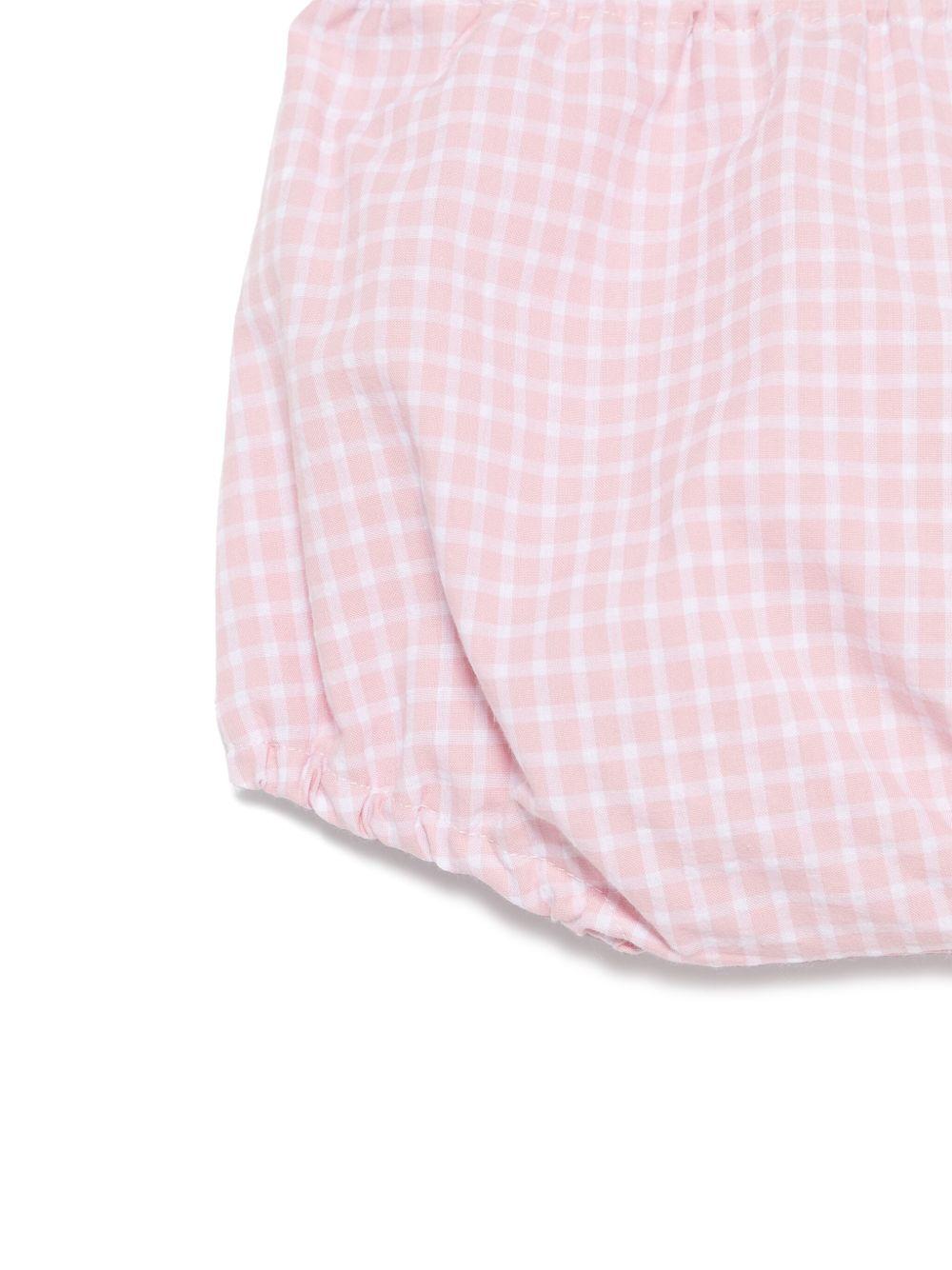 Pantaloncini per neonata Mariella Ferrari rosa a quadri - Rubino Kids