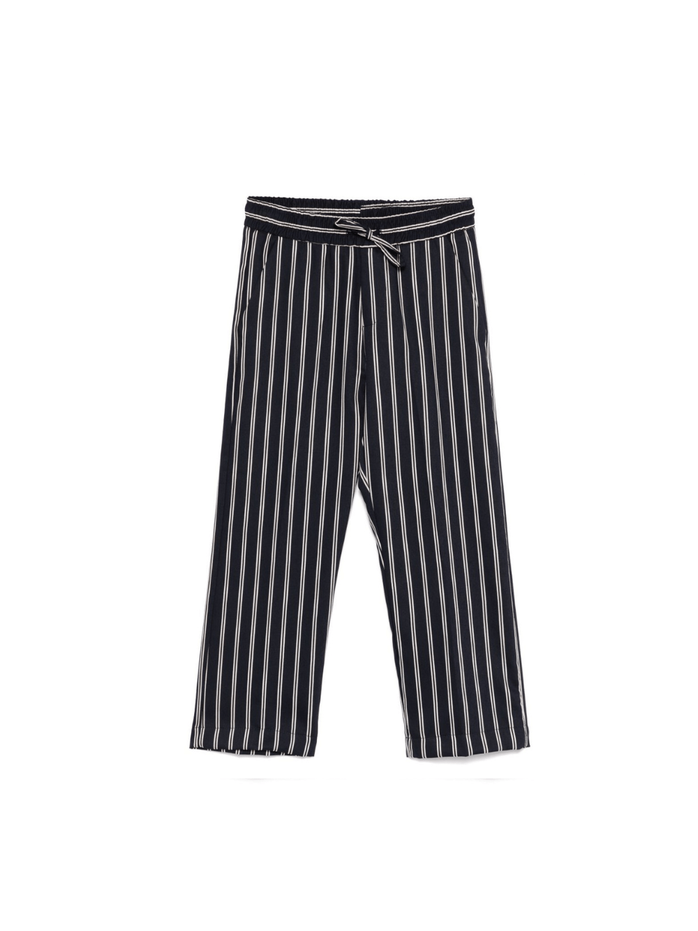 Pantaloni a righe per bambino Paolo Pecora Kids blu con coulisse elasticizzata - Rubino Kids