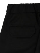 Pantaloni cargo per bambino Balmain Kids nero con bottoni dorati - Rubino Kids