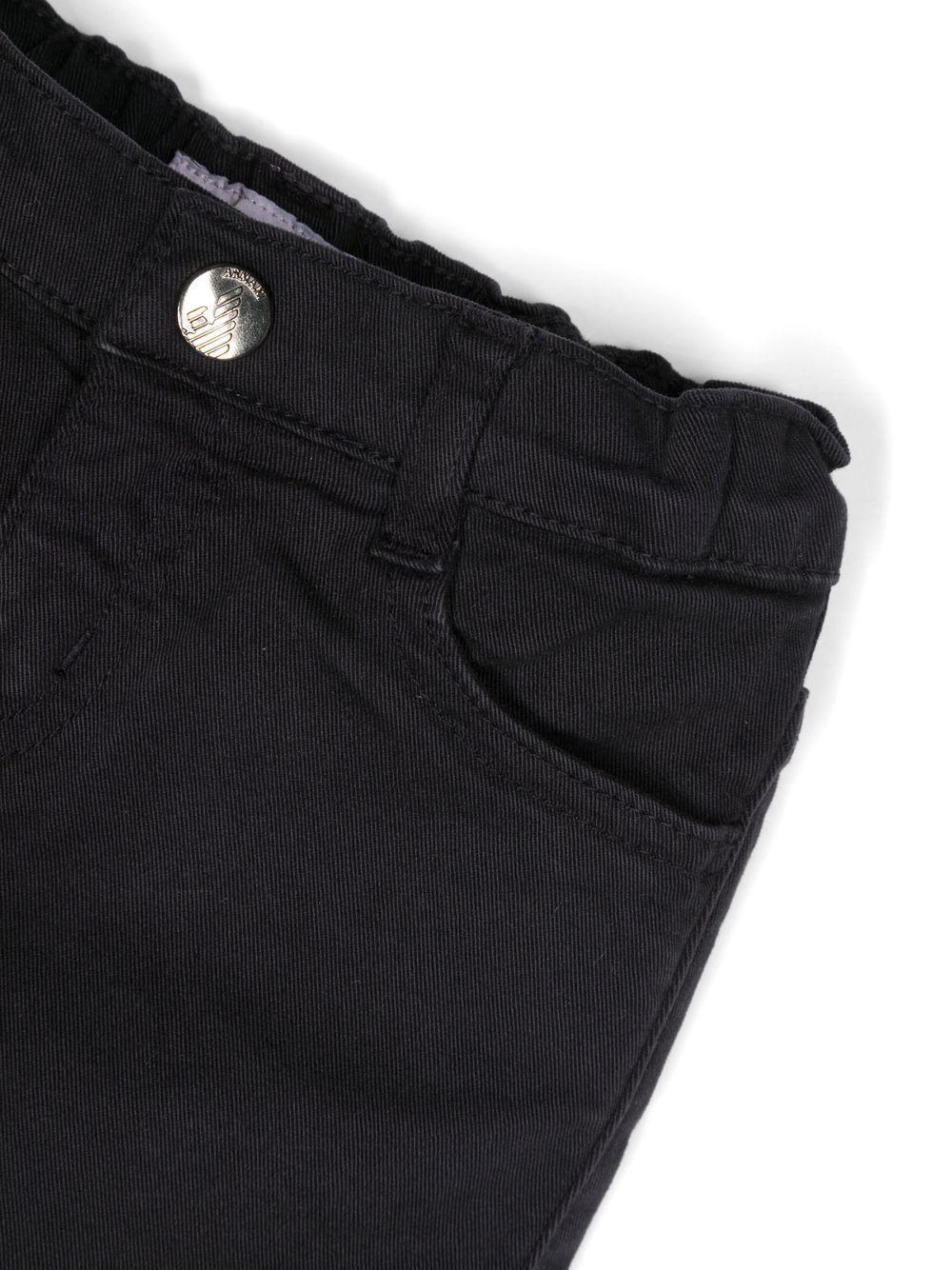 Pantaloni chino per bambino Emporio Armani Kids blu con gamba dritta - Rubino Kids