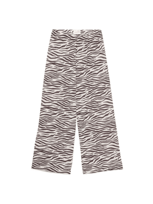 MC2 Saint Barth women's white zebra print trousers