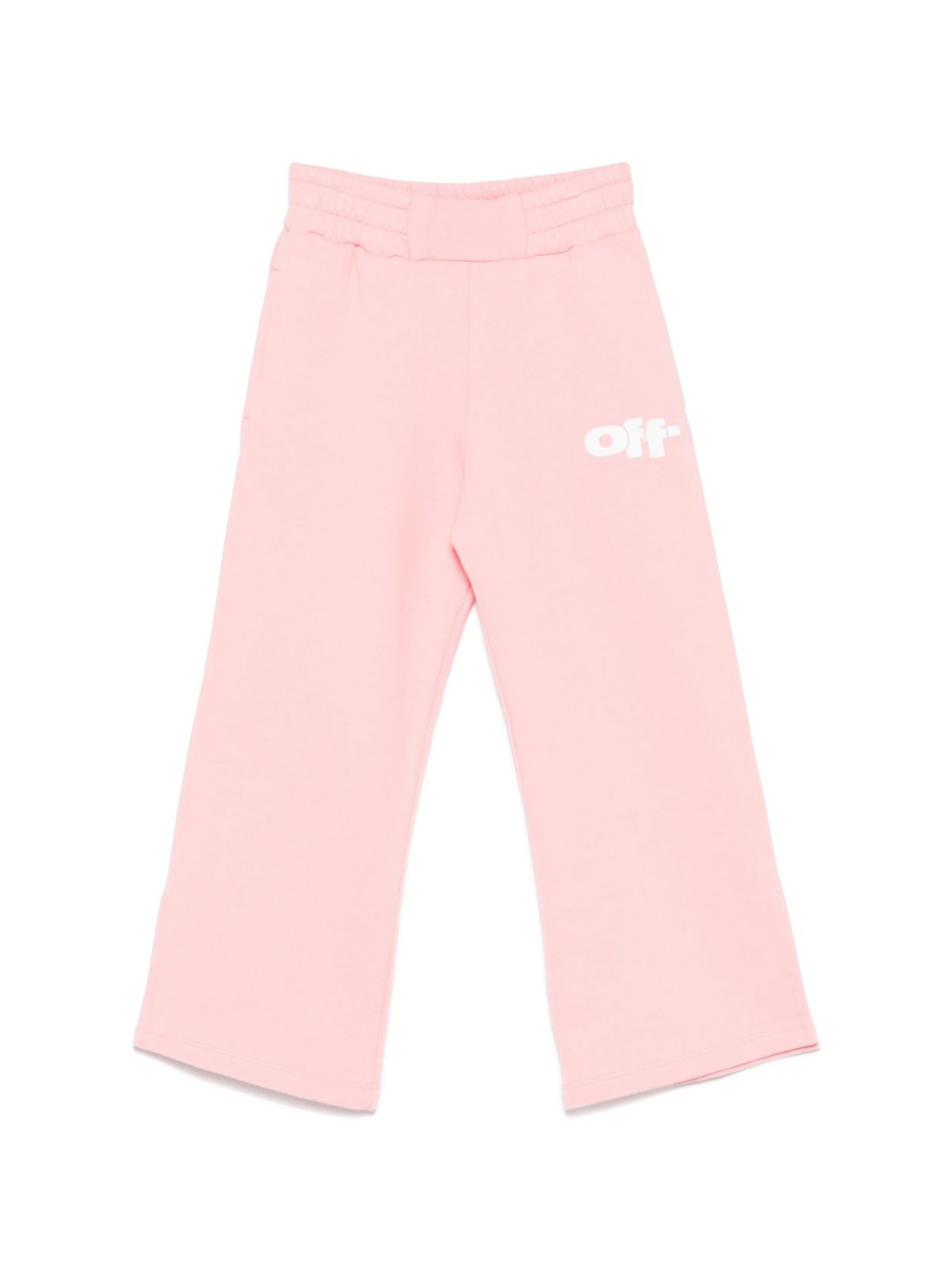Pantaloni da tuta grafici per bambina Off - White Kids rosa con due tasche laterali - Rubino Kids