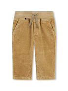 Pantaloni dritti per neonato BOSS Kidswear beige con velluto - Rubino Kids