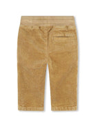 Pantaloni dritti per neonato BOSS Kidswear beige con velluto - Rubino Kids