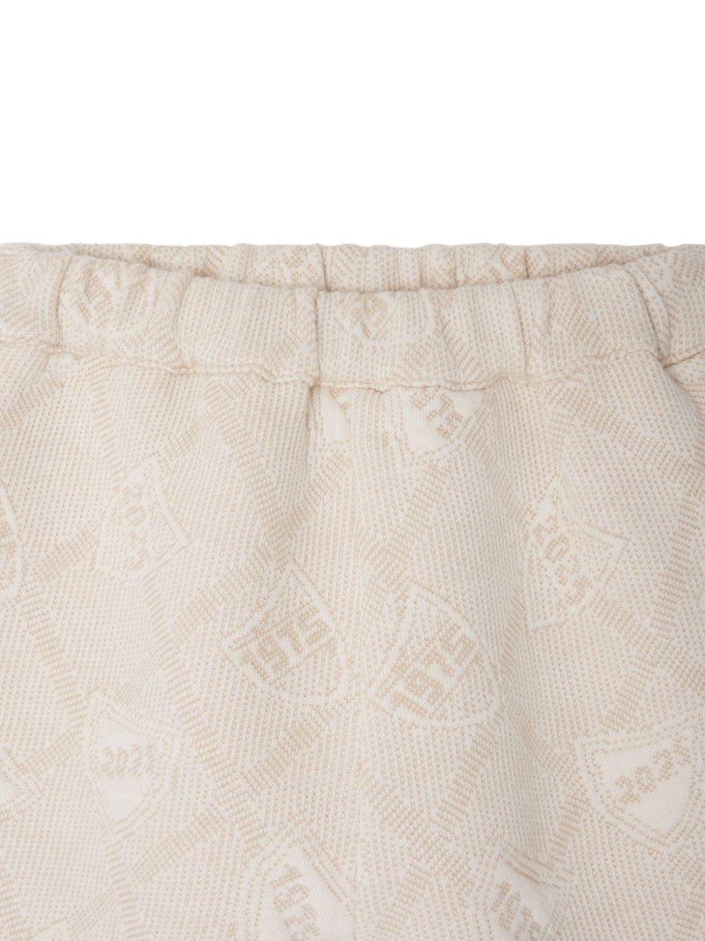 Pantaloni Elvin per neonato Bonpoint beige con vita elasticizzata - Rubino Kids