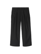 Pantaloni in misto cotone per bambino Burberry Kids nero con vita media - Rubino Kids