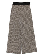 Pantaloni per bambina Balmain Kids multicolore con monogramma - Rubino Kids