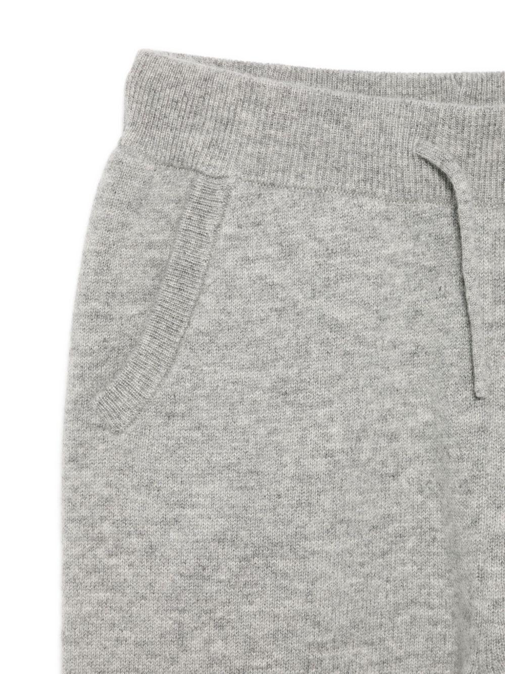 Pantaloni per bambina Bonpoint grigio con coulisse con elastico - Rubino Kids