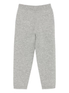Pantaloni per bambina Bonpoint grigio con coulisse con elastico - Rubino Kids