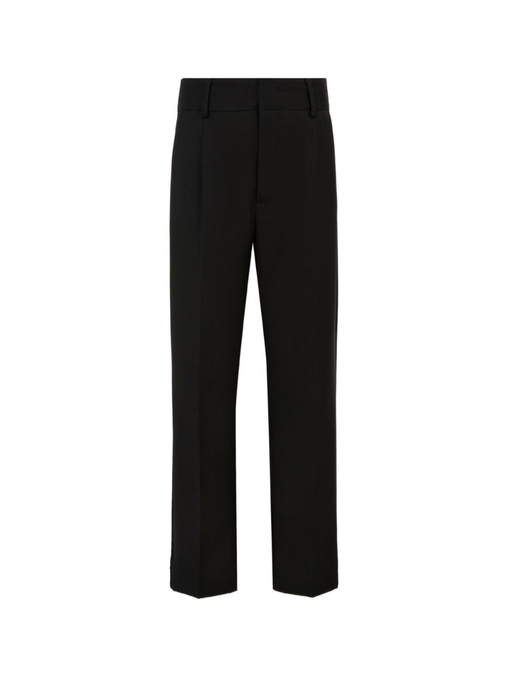 Pantaloni per bambina John Richmond Junior nero con pieghe frontali - Rubino Kids