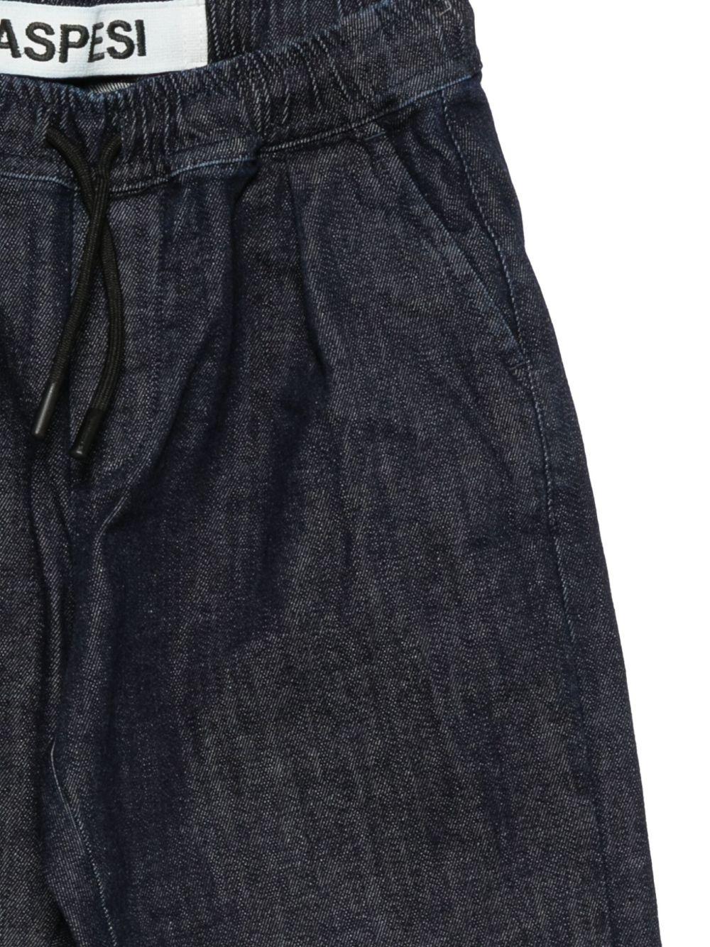 Pantaloni per bambino Aspesi Kids blu con elastico in vita - Rubino Kids