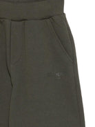 Pantaloni per bambino Balmain Kids verdi con logo - Rubino Kids