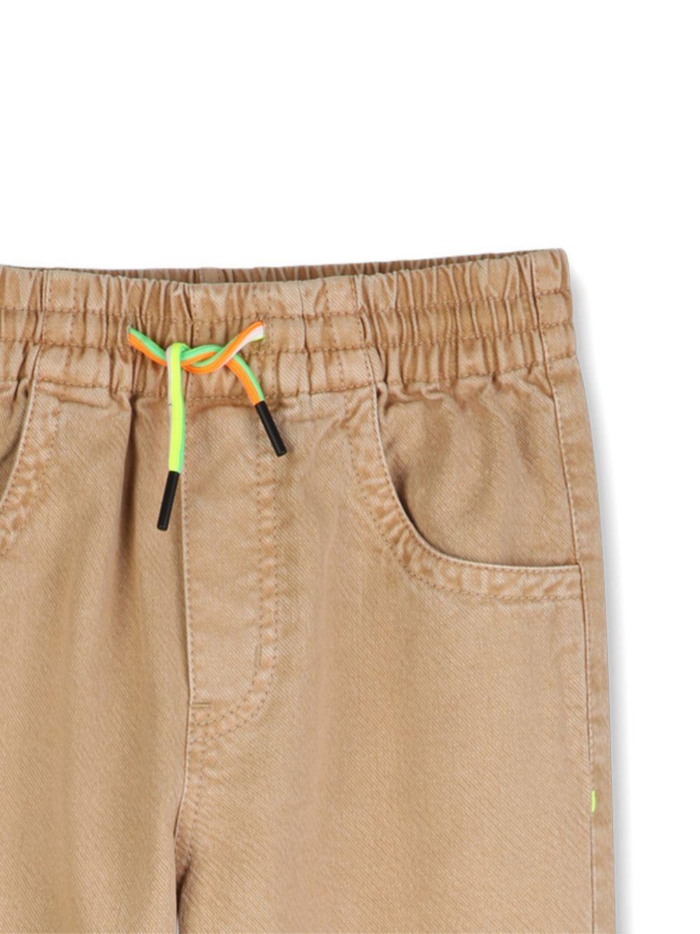 Pantaloni per bambino Billieblush beige con coulisse - Rubino Kids