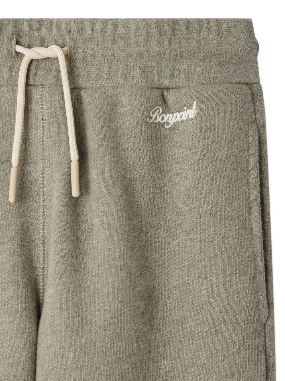 Pantaloni per bambino Bonpoint grigio con coulisse - Rubino Kids